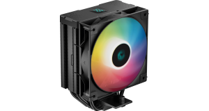 Кулер DEEPCOOL AG400 DIGITAL BK ARGB LGA1700/1200/115X/AM5/AM4 (9шт/кор, TDP 220W, PWM, ARGB Fan 120mm, 4 тепл. трубки, черный) RET, фото 