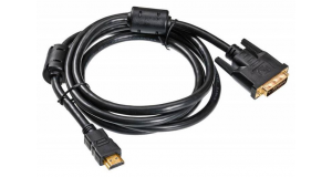 Кабель HDMI-DVI-D Buro HDMI (m) - DVI-D (m) 1.8м черный, фото 