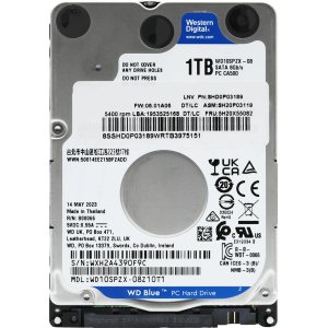 Жёсткий диск 2.5" 1Tb SATA-III WD Blue (WD10SPZX), фото 
