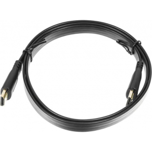 Кабель аудио-видео Buro Flat HDMI (m)/HDMI (m) 1м. черный (BHP HDMI 1), фото 