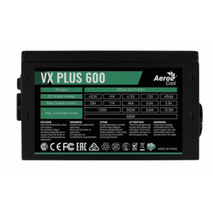 Блок питания 600W AeroCool VX-600 PLUS, фото 