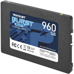 SSD Patriot Burst Elite 960Gb PBE960GS25SSDR, фото 