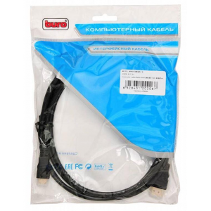 Кабель аудио-видео Buro HDMI (m)/Mini HDMI (m) 1.8м. феррит.кольца Позолоченные контакты черный, фото 