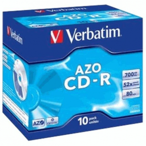 Диск CD-R Verbatim 700Mb 52x Jewel case (10шт) (43327), фото 