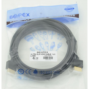 Кабель BEHPEX HDMI (m)/HDMI (m) 5м. Позолоченные контакты, фото 