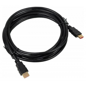 Кабель аудио-видео Buro HDMI (m)/HDMI (m) 3м. Позолоченные контакты черный (BHP HDMI V1.4 3M LOCK), фото 