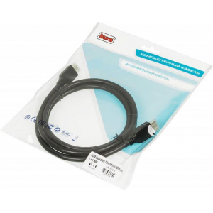 Кабель аудио-видео Buro HDMI (m)/HDMI (m) 1.5м. Позолоченные контакты черный (BHP HDMI 2.0), фото 