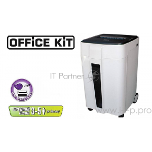 Шредер Office Kit S240 1.9x10 (секр.P-5)/фрагменты/15лист./40лтр./скрепки/скобы/пл.карты/CD, фото 