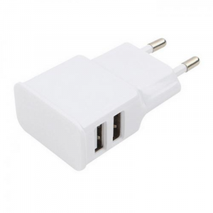 Адаптер питания Cablexpert MP3A-PC-11 100/220V - 5V USB 2 порта, 2.1A, белый, фото 