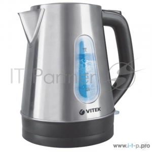 Чайник VITEK VT-7038(ST) Мощность 2200 вт.Объем1,8 л.Тип нагревательного элемента скрытый., фото 