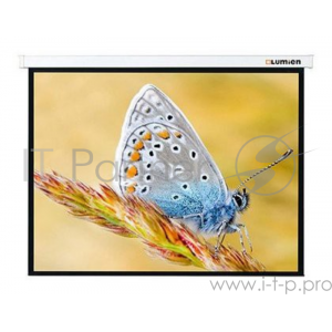 Экран с электроприводом Lumien Master Control 229x305 см (146) Matte White FiberGlass черн. кайма по периметру, фото 