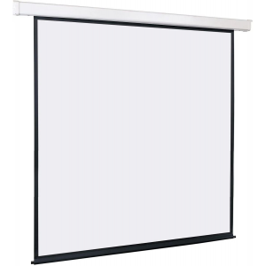 Экран [LMC-100105] с электроприводом Lumien Master Control 244x244 см Matte White FiberGlass черн. кайма по периметру, фото 