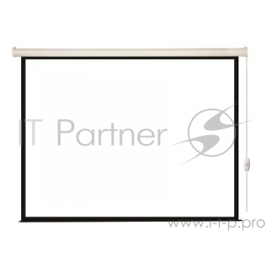 Экран с электроприводом Lumien Eco Control 220x220 см (раб. область 214х214 см) Matte White черная кайма по периметру 1:1, фото 