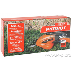 PATRIOT Ножницы-кусторез аккумуляторные CSH 360 3,6В 250203600, фото 