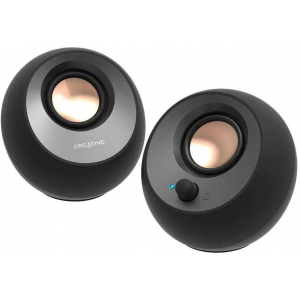 Колонки Creative Pebble V3 MF1700 2.0 черный 8Вт BT, фото 