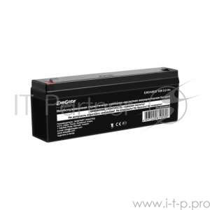 Аккумуляторная батарея  Exegate Power EXG12022, 12В 2.2Ач, клеммы F1, фото 