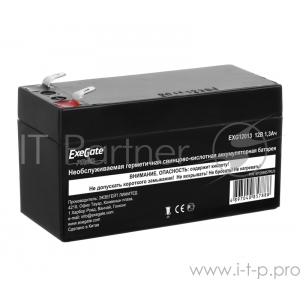 Батарея  ExeGate EX269857RUS GP12013/EXG12013 (12V 1.3Ah), клеммы F1, фото 
