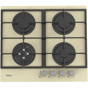 Газовая варочная панель Korting HGG 6722 CTB бежевый, фото 