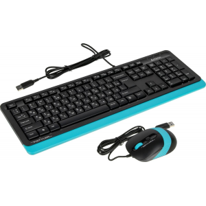 Клавиатура + мышь A4Tech Fstyler F1010 Black/Blue, фото 