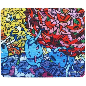 Коврик для мыши Gembird MP-ROBO, рисунок роботы, размеры 220*180*1мм, полиэстер+резина, фото 