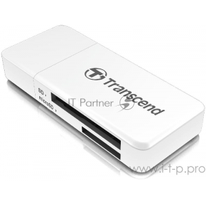 Кардридер Transcend RDF5, SD/microSD, USB 3.0, белый, фото 