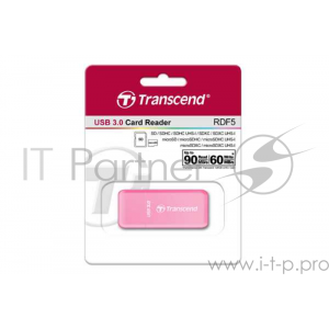 Считыватель карты памяти Transcend All in1 Multi Card Reader, Pink, фото 
