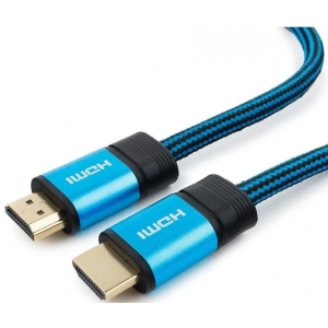 УЦ Кабель HDMI Cablexpert, серия Gold, 2,5 м, v1.4, M/M, позол.разъемы Синий, фото 
