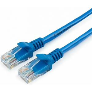 Патч-корд UTP Cablexpert PP12-20M/B кат.5e, 20м, литой, многожильный (синий), фото 