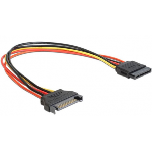 Удлинитель кабеля питания SATA Cablexpert CC-SATAMF-02, 15pin(M)/15pin(F), 50см, фото 