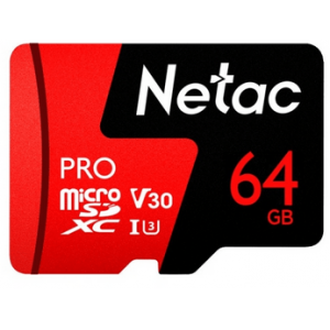 Карта памяти 64Gb MicroSD Netac P500 Extreme Pro (NT02P500PRO-064G-S), фото 