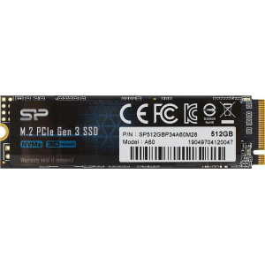 SSD Silicon Power P34A60 512Gb SP512GBP34A60M28, фото 