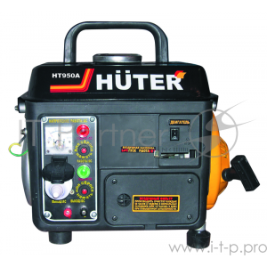 Генераторы Huter HT950A 64/1/1 Электрогенератор {двухтактный, 650Вт, 220В/50Гц, 57Дб, принудительное охлаждение, бак 4,2л, расход бензина 534 г/кВтч, расход масла 13г/кВтч, 365х308х376, 16 кг}, фото 
