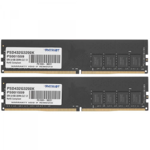 Оперативная память DIMM Patriot Signature Line DDR4 32Gb PSD432G3200K (2x16Gb), фото 