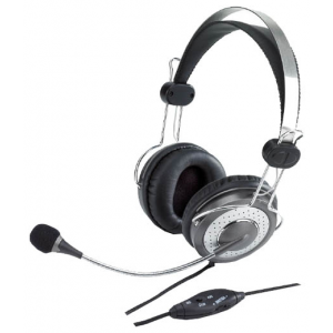 Компьютерная гарнитура Genius HS-04SU, черный/серый, фото 