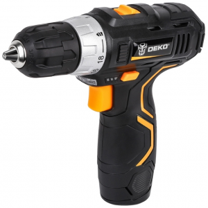 Аккумуляторная дрель-шуруповерт DEKO GCD12DU3 Li-Ion 12 В 1.5 А·ч х1 коробка, фото 