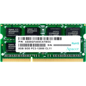 Оперативная память SO-DIMM Apacer DDR3 8Gb 1600MHz DS.08G2K.KAM, фото 