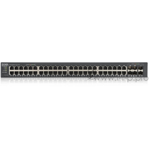 Коммутатор ZYXEL GS1920-48v2 Hybrid Smart switch Zyxel Nebula Flex, 44xGE, 4xCombo (SFP/RJ-45), 2xSFP, Standalone / cloud management, фото 