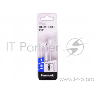 Наушники Panasonic RP-TCM55GC-W внутриканальные 10-24000Гц 1.2м 3.5мм 109дБ микрофон белые, фото 