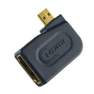УЦ Переходник (адаптер) PERFEO HDMI D (micro HDMI) вилка - HDMI A розетка (A7010) Черный, фото 