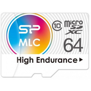 Карта памяти 64Gb MicroSD Silicon Power + SD адаптер  (SP064GBSTXIU3V10SP), фото 
