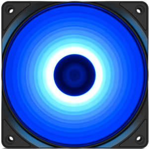 Вентилятор DEEPCOOL RF120B 120x120x25мм (96шт./кор, LED Blue подсветка, 1300об/мин) Retail, фото 