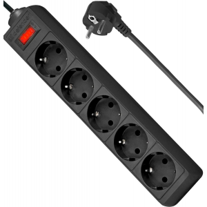 Сетевой фильтр Defender ES Black 1.8м, фото 