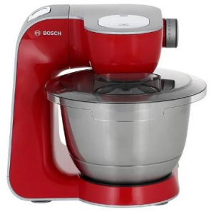 Кухонный комбайн Bosch MUM58720 1000Вт красный/серебристый, фото 