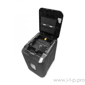 Шредер ГЕЛЕОС АП40-4, DIN P-4 (4 ур-нь секр.), фрагмент 3,9х12мм, АВТОПОДАЧА 170 лист  (70г/м2), пл.карты/скрепки/скобы, 37 литров, фото 