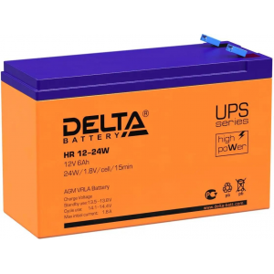 Батарея Delta HR 12-24 W (12V, 6Ah), фото 