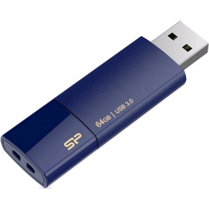 USB Flash накопитель 64Gb Silicon Power Blaze B05 Blue (SP064GBUF3B05V1D), фото 