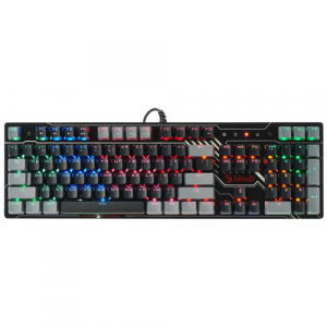 Клавиатура A4Tech Bloody B865 механическая серый/черный USB for gamer LED, фото 