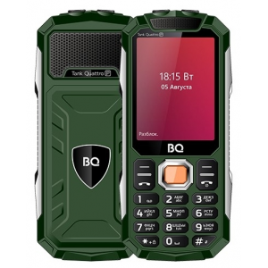Телефон BQ 2817 Tank Quattro Power, зеленый, фото 