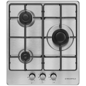 Газовая варочная панель MAUNFELD EGHS.43.3STS-ES/G, серебристый, фото 