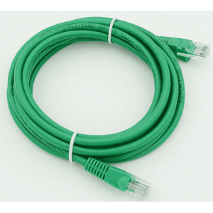 Патч-корд cat5E molded 3м зеленый RJ-45 (m)-RJ-45 (m), фото 